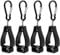 Sliverdew 4 Stück Handschuh Halterung Handschuhclips Arbeitshandschuh Halter Schwarz Handschuh Grabber Clip Handschuhhalter Handschuhklemme für Gärten Baustellen Arbeitshandschuhe