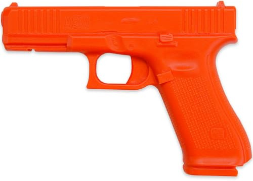 American Safety Trainer - (Compatible with Glock 17 Gen 5) - Non-Functional Solid Polymer Gun - Blaze Orange - U.S.A. - Fits Model Specific Holsters