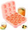 LBINYLING Silicone Rose Ice Cube Tray, 9-Piece, Pink, BPA-Free, with Lid