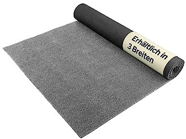 Primaflor Rasenteppich SPRING 7mm - SPRING, Grau, 1,00m x 2,00m, 7 mm Hoch, UV-Beständiger, Wasserdurchlässiger, Grüner Rasenteppich, Outdoor Bodenbelag, Kunstgras für Terrasse und Balkon