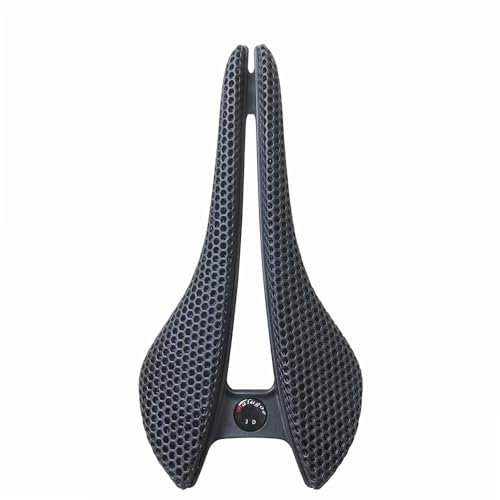 Sgxbos Fahrradsattel 3D Druck Sitz für Damen und Herren, wasserdichter Fahrradsattel mit innovativem Heimtrainer Sitz für BMX, MTB & Road Waben-Sattel