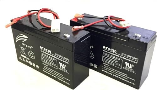 Generic 2X RITAR -6V 12AH BAIT BOAT BATTERIES for MICROCAT, TECHNICAT - more bait time