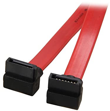 EVURU 36 Pulgadas de 90 a 90 Grados 6GB / S SATA3 De Serie Datos de ATA Cable Compatible with Ordenador Personal Ordenador portátil SATA 3.0 SATAIII 6 Gbps HDD Disco Duro Disco/SSD - Rojo