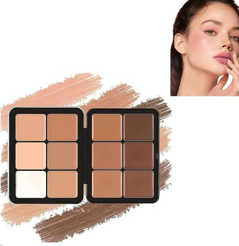 Carla Secret Palette di correttori in 12 colori, palette di fard, correttori e correttori per il colore, copertura completa a lunga durata, per tutti i tipi di pelle (2#)
