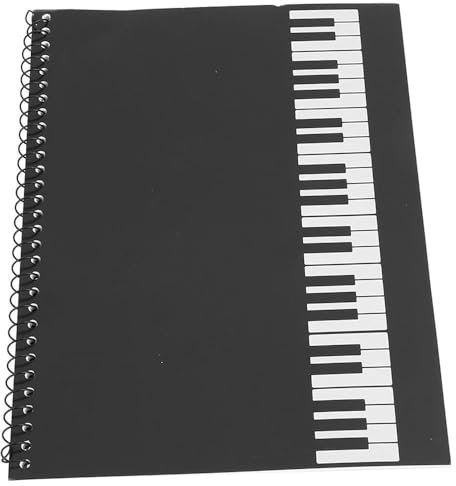 Notenmappe für Notenblätter beim Spielen Music Sheet Chormappe Notenordner Mappe für Notenblätter,Notenhefter für Musiknoten,Spiralhefter Kunststoff Notenblätter,50 Seiten