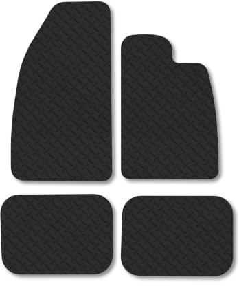 VW Beetle (1966-1980) 5mm Rubber Car Mats | Heavy Duty Rubber Tailored Fit Floor Mats Full Coverage Durable Waterproof Accessories Easy Clean Anti Slip Made in the UK