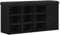 vidaXL Bank mit Stauraum Schwarz Eiche 100x30x48 cm Holzwerkstoff