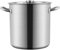 Pentole in acciaio inox per la produzione di birra casalinga, grandi pentole con coperchio, 31 x 32 cm