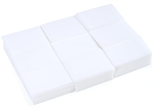 630 Pezzi Pad Unghie per Sgrassare, Dischetti Cotone Senza Pelucchi per Remover Unghie, Salviette Struccanti, Pulizia Pads Unghie per Gel e Acetone (Bianco)