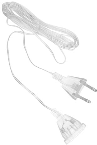 SOLUSTRE Led Lichterketten Verlängerungskabel 3m Eu Stecker Transparent Flexibel Für Innen Und Außen Weihnachtsbeleuchtung Party Deko