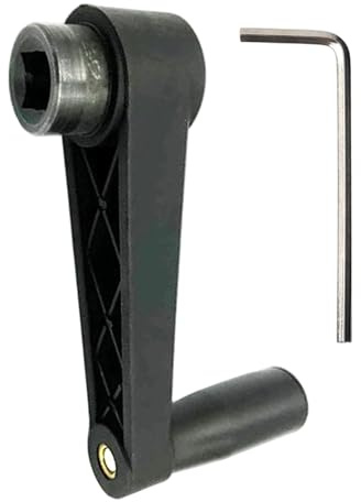 Kurbelgriff, Handkurbel aus Nylon und Stahl mit Innensechskant, ideal für industrielle Werkzeugmaschinen oder andere Geräte