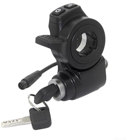 Gettimore Interruttore acceleratore scooter elettrico e serratura di potenza, compatibile per Kukirin per G2, accensione sicura, ricambio