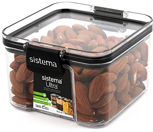 Sistema Ultra luftdichte Frischhaltedose | 460 ml Vorratsdose mit Deckel | stapelbar | BPA-frei