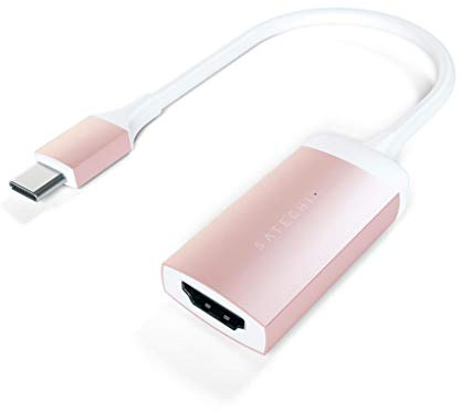 Satechi Typ C HDMI-Adapter aus Aluminium mit 4K (60Hz) für 2016/2017/2018 MacBook Pro, 2015/2016/2017 MacBook, Dell XPS, Lenovo, ChromeBook und andere (Rose Gold)