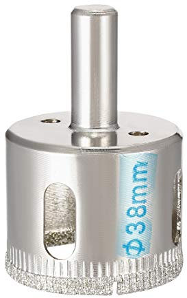 Sourcingmap 38mm Diamond Coated Glass Hole Saw Drill Bits for Ceramic Tile Marble Rock Porcelain Bottles Pots Brick