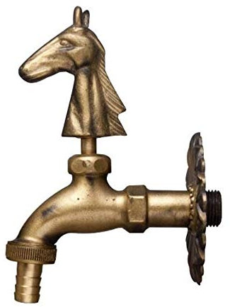 Palazzo Int Robinet avec motif tête de cheval pour l'extérieur Jardin, robinet, Antique