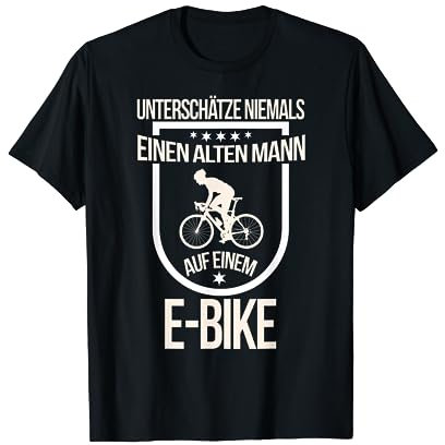 E-Bike Herren Spruch Elektrofahrrad Mann Fahrrad T-Shirt T-Shirt