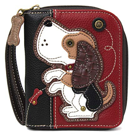 CHALA Zip-Around Wallet - Hund Gen II - Burgund