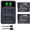 PowerTrust 2Pack DMW-BLC12 DMW-BLC12E Battery and LED USB Charger for Panasonic BLC12 BLC12E BLC12PP Lumix DMC-FZ200 DMC-FZ1000 DMC-G5 DMC-G6 DMC-G7 DMC-GX8 DMC-G85 DMC-GH2 Cameras