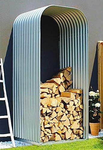 Vitavia Kaminholzregal Ardor 858, hoch, blank Kaminholzunterstand Bausatz Zincalume®