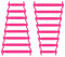 RECKNEY Lacci per Scarpe Senza Nodo Piatti, Elastici Bambini e Adulti (Rosa)