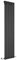 Milano Alpha - Black Vertical Single Flat Panel Radiator - 1600mm x 420mm