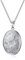 PiercingJak Collier Médaillon Photo Pendentif Ovale Ouvrant Personnalisé Graver Fleur Vintage Porte Photo Acier Inoxydable Bijoux Cadeau Anniversaire Saint-Valentin Fête des Mères(Argent)