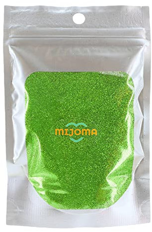 Schimmernder Glitzerpuder Glitzer-Pulver zum Basteln und Verzieren von Karten, hohe Reflexion, bunter Glitter für Kunsthandwerk Wandgestaltung Dekorationen (olivgrün, 100g)
