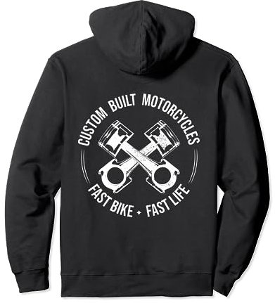 Motorcycle Chopper Bobber Cruiser Custom Screwdriver Biker Pullover Hoodie