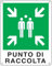 Cartello d'emergenza 25x31 cm Cartelli SegnalatoriPunto di raccolta