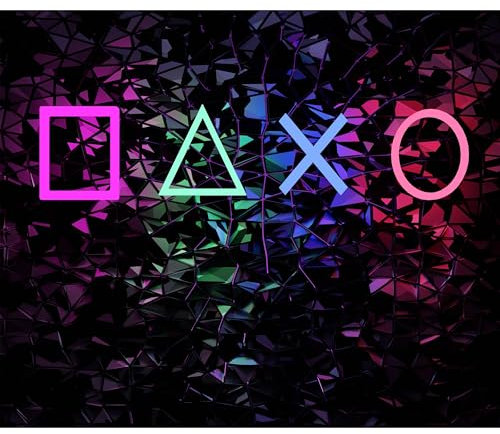 decomonkey - Papier Peint Panoramique Game Play 400x280 cm - Décoration murale moderne – Tapisserie décorative pour chambre salon - Abstraction figures géométriques géométrique moderne