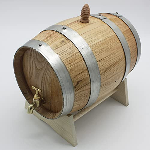 Botte in legno di castagno 10 litri rubinetto ottone