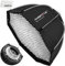 AMBITFUL 90cm/35.4inch Bowens Mount Octagon Umbrella Softbox Quick Installation Softbox + Honeycomb Grid for Studio Strobe Outdoor Photography