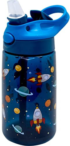 NERTHUS FIH 1164 Botella Infantil Reutilizable Libre de BPA Boquilla plegable, Ergonómica, Resistente, Duradera, Ligera