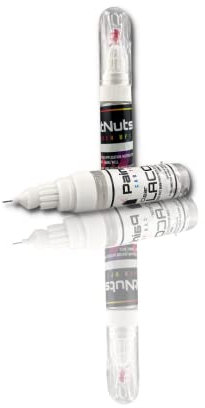 PaintNuts Touch Up Paint suitable for Tesla White Water Pearl (PPSW) 2-in-1 Touch Up Pen & Clear Lacquer