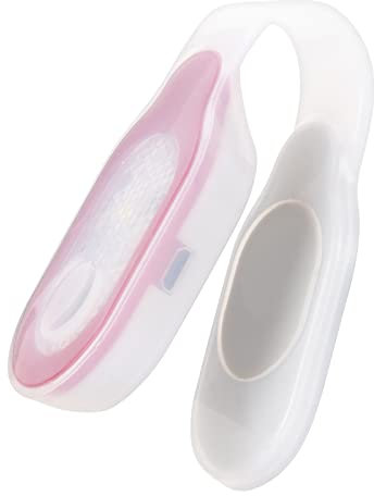 Alonefire PL500 Lampe de Nuit pour Infirmières Lampe de Poche à Pince Rechargeable Magnétique 3 Modes pour Nuit Infirmière de Nuit, Chemise avec Porte-clés Lumineux, Batterie Intégrée(Rouge_Blanc)