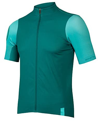 Endura Men's FS260 Short Sleeve Road Cycling Jersey Relaxed Fit Emerald Green, Large