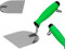ToolSpace Precision plastering trowel made of stainless steel with rubberised handle, 100 mm, precise tool for applying mortar