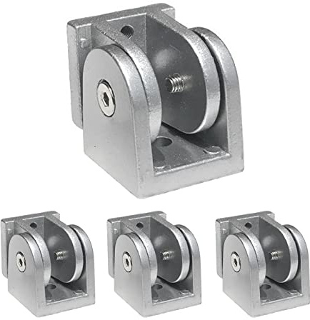 4 Stück Winkelverbinder Gelenkverbinder Gelenk Aluprofil, Einstellbarer Aluprofil Verbinder aus Zinklegierung, 180°Gelenk Stecker Aluminiumlegierung Scharnier,3D Druckerteile (4040)