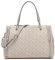 Calvin Klein Damen Bubble Lamb Organization Reyna Novelty Satchel, Vanille/Khaki/Taube