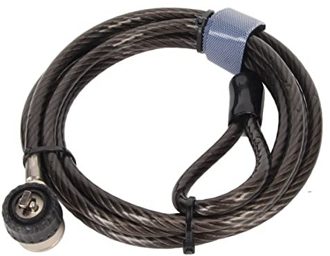 PenRux Blocco Cavo per Laptop, Lucchetto per Cavo di Sicurezza Hardware Lucchetto a Combinazione Antifurto con Lunghezza Regolabile con 2 Chiavi Universale per Tablet PC Portatile
