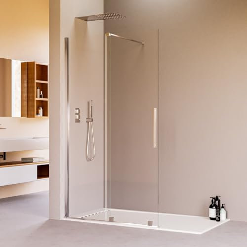 Walk-In-Schiebeduschwand ohne transparente Profile 8 mm h200 BRENTA - 120