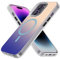 AUROX Magnetic Case for iPhone 14 Pro Max Case, Compatible with MagSafe, Shockproof Military-Grade Protection Phone Case, Iridescent Translucent Matte Slim Protective Phone Cover, Gradient Blue