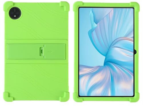 FKQLH Hülle für Black-View Tab 80, Stand Silikon kinderfreundliche Stoßfest Schützend Abdeckung Hüllen für Black-View Tab 80 Tablet 10 Zoll, Grün