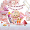 Baby Shower Dekorationen Mädchen mit Tischdecke, Babyparty Deko Mädchen Its a Girl Deko Banner