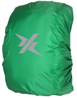 Uxney Rucksack Regenschutz mit reflektierendem Streifen für Bergsteigen, Reisen, Radfahren, Camping und Outdoor (Lichtgrün, S)