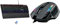 The G-Lab Keyz Carbon Ex - Clavier Mécanique Azerty Switch Bleu - Clavier Gaming Rétroéclairage LED & Kult Nitrogen Core Souris Gamer Filaire Haute Performance - Capteur Optique Avago