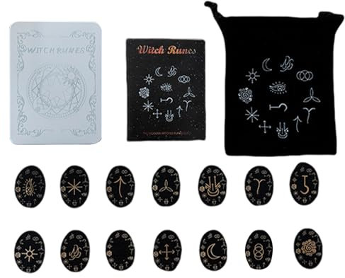 FOLODA Holzschnitt ODivinations Witchcrafts Tragebox Reisesteine Set