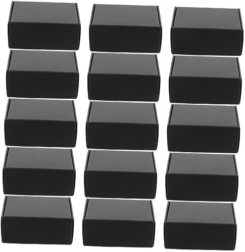 VILLFUL 15 Stück Kartons Postbox Verpackungen Aus Wellpappe Kleine Geschäftsboxen Verpackungskartons Literaturversand Versand Von Zubehör Versandschachteln Aus Pappe Würfel Black Papier