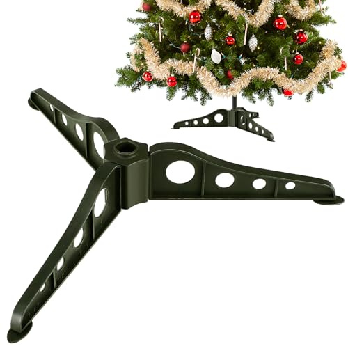 Homoyoyo Artificial Xmas Tree Base Stand,DIY Xmas Tree Holder Christmas Tree Legs Replacement for Christmas Tree Decor